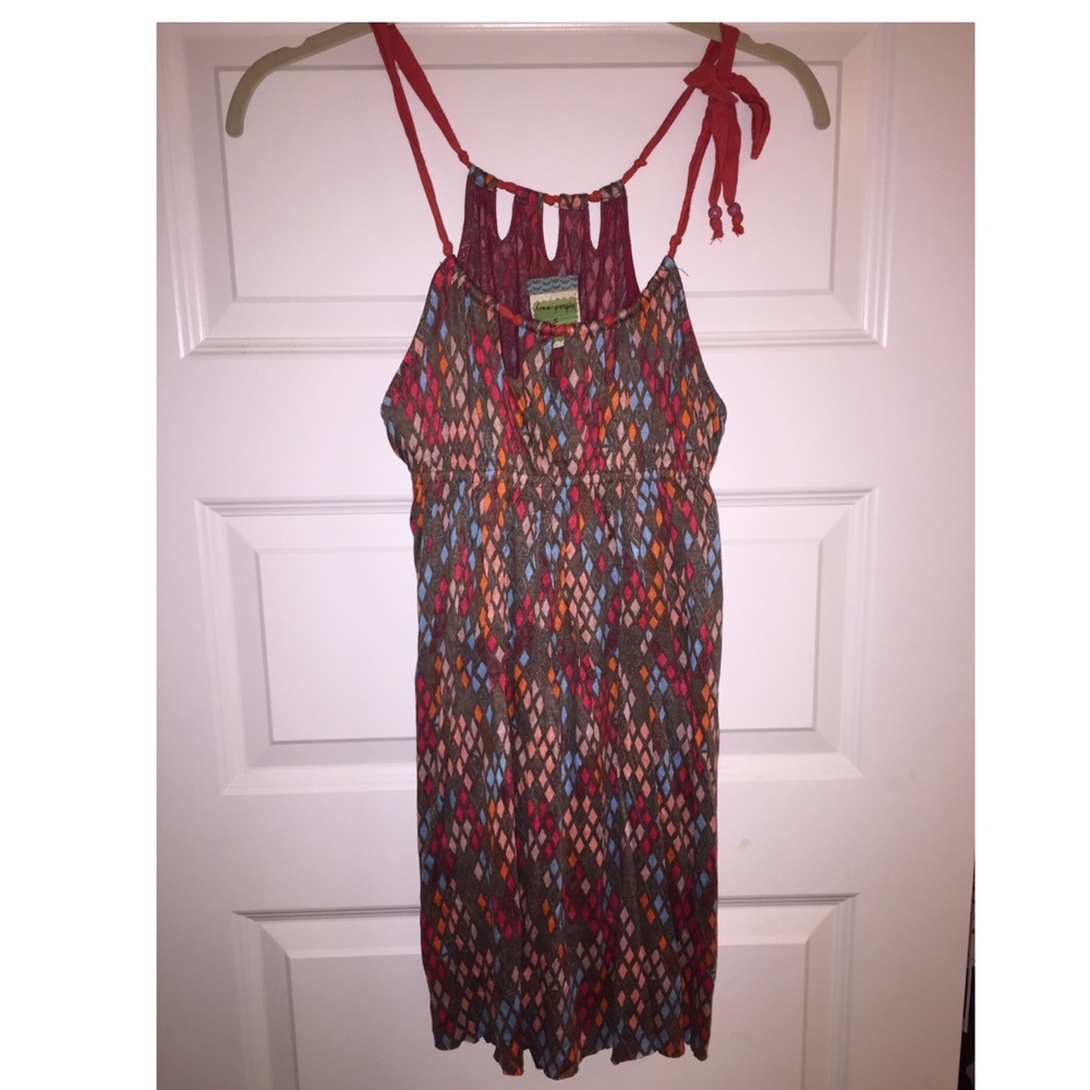 Free People colorful strap dress